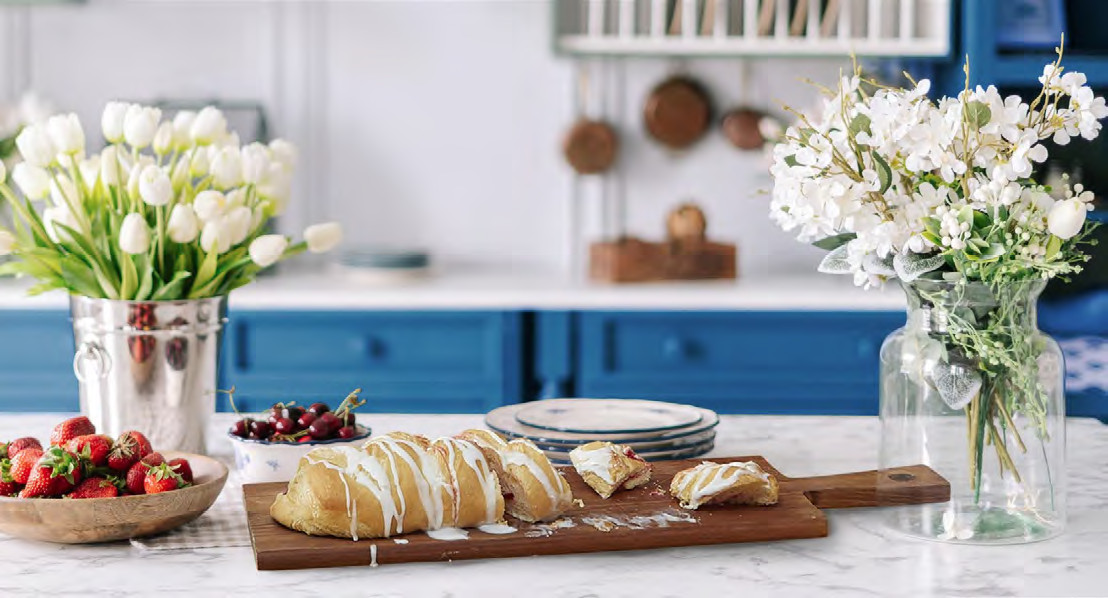 Butter Braid Flowers Plank